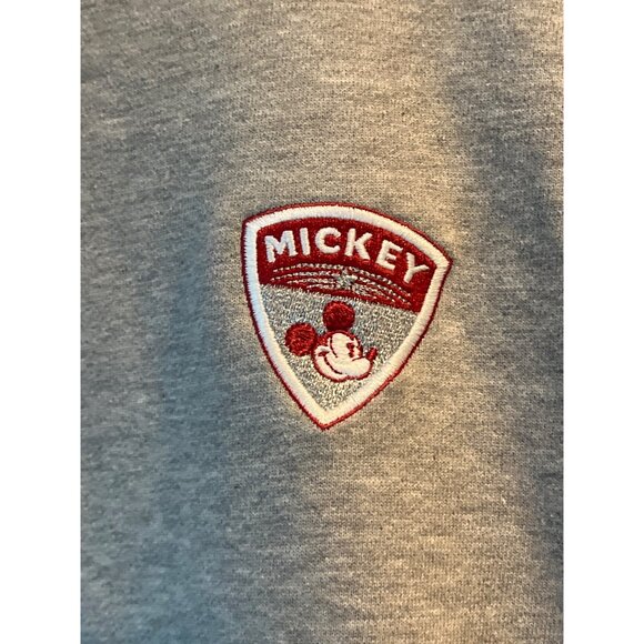 Vintage Disney Store Mickey Mouse Embroidered Gray Sweatshirt L - Picture 4 of 10